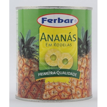 Anan&aacute;s Rodelas em Calda Ferbar