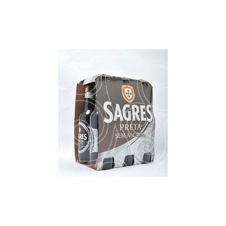 Cerveja Sem &Aacute;lcool Sagres Zero% Preta